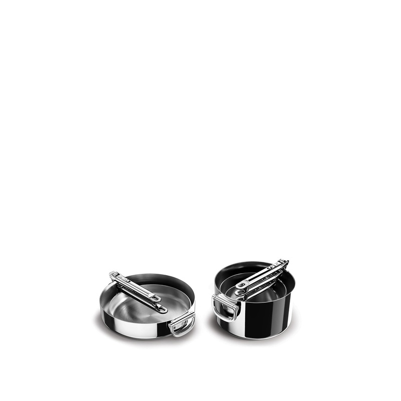 Space Steel 5 Piece Stainless Steel Saucepan Set