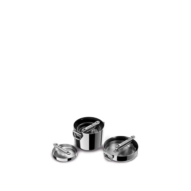 Space Steel 6 Piece Stainless Steel Saucepan Set