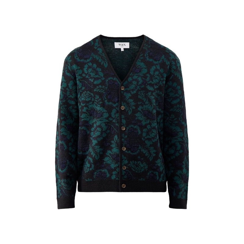 Alban Cardigan Black Green