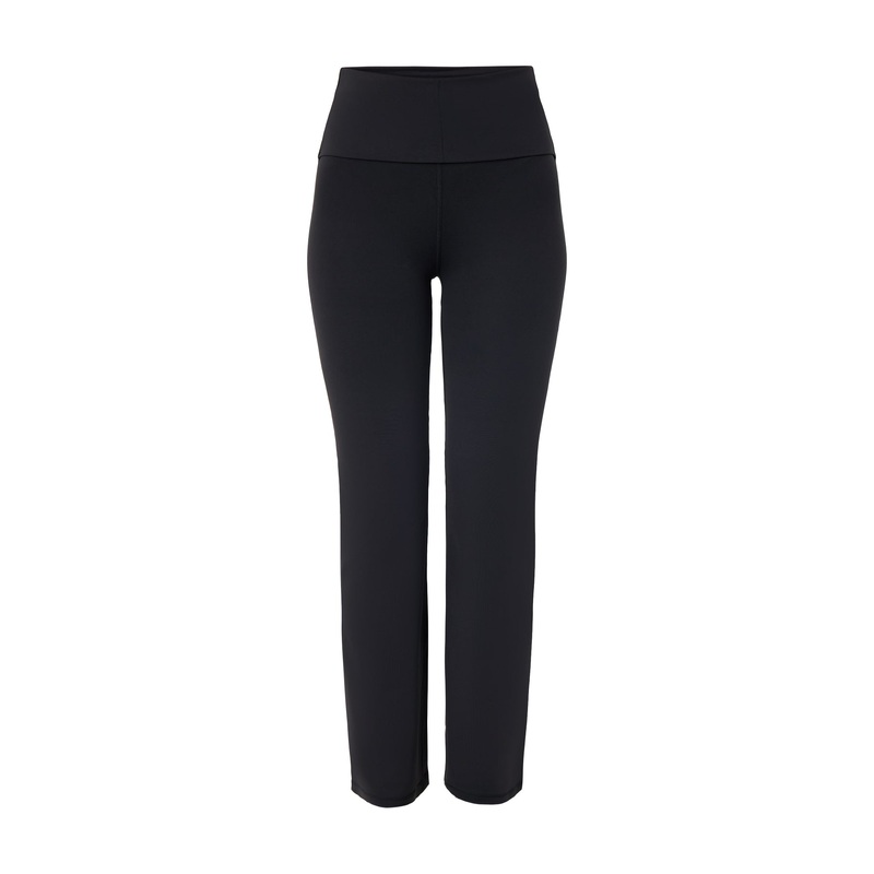 All Day Active Foldover Waist Trouser Black