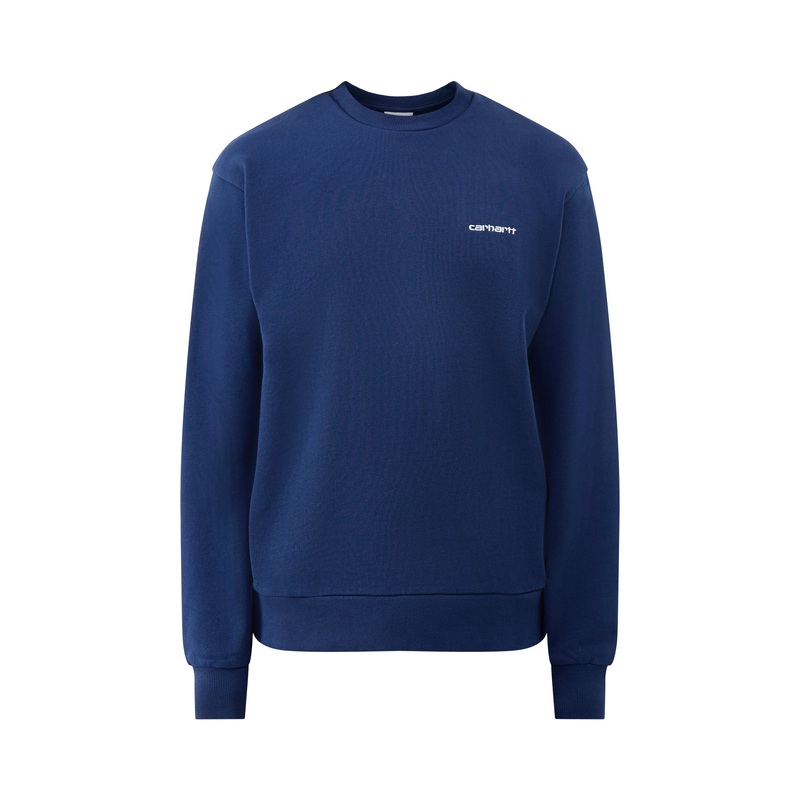 Script Embroidery Sweat Jupiter White