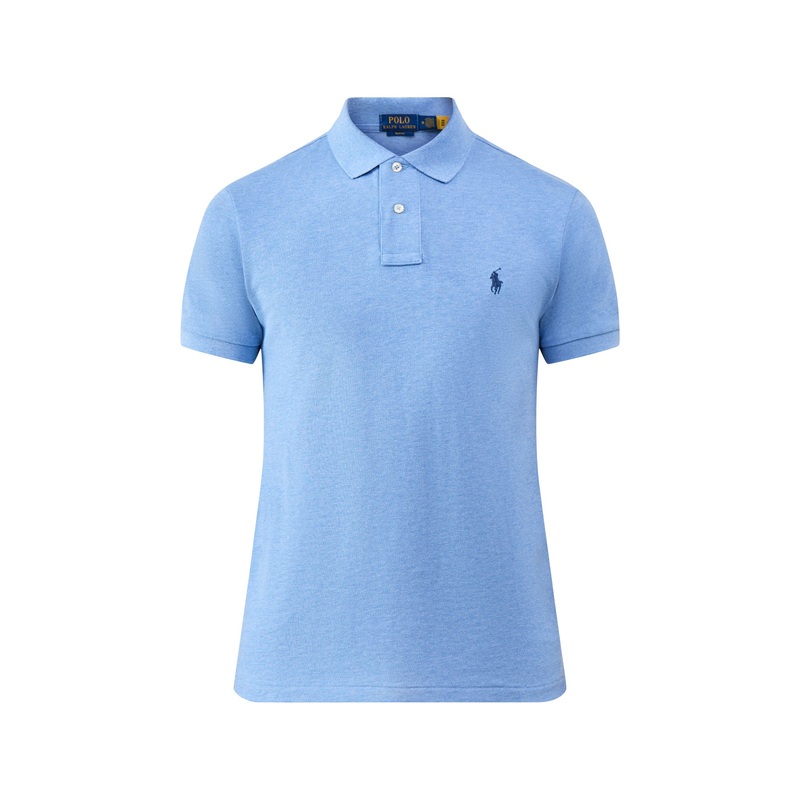 Slim Fit Polo Top Soft Royal Heather