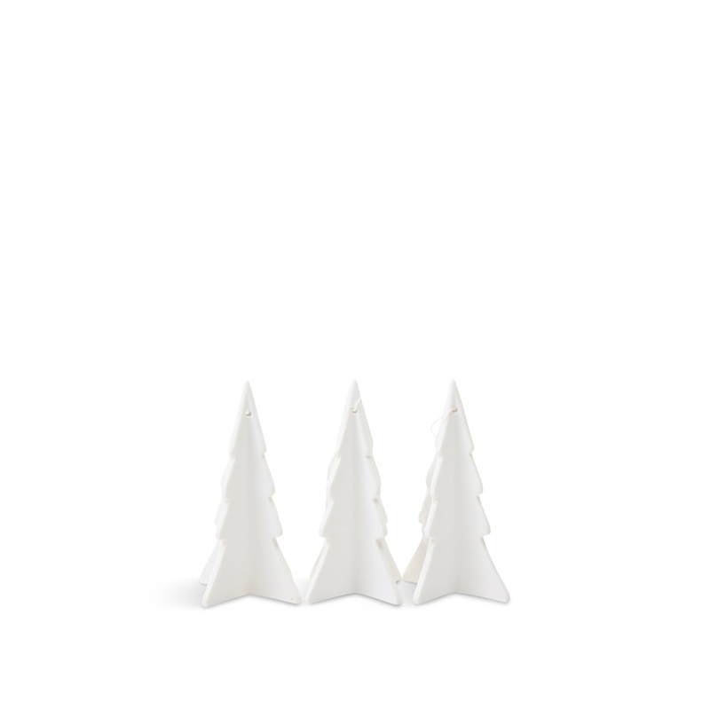 Airdrie White Christmas Trees Set of 3