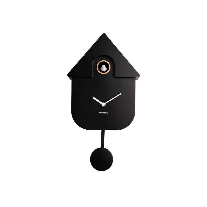 Black WallclockModernCuckooABS