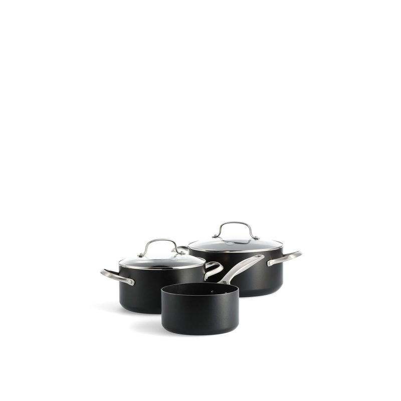 Copenhagen 3 piece Saucepan Set 16.5cm 24.5cm