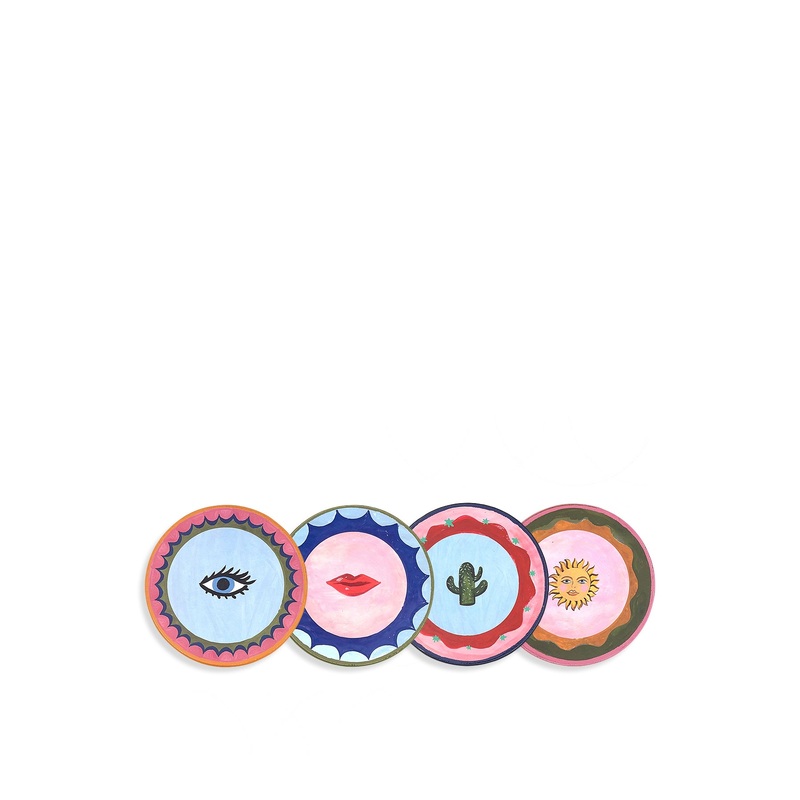 Electric Coast Set of 4 Iron Cork Backed Placemats