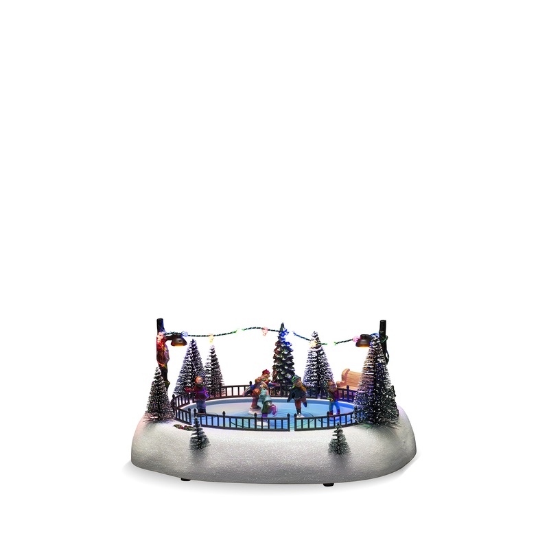 Ice Rink 12 LED Music USB Christmas Decoration