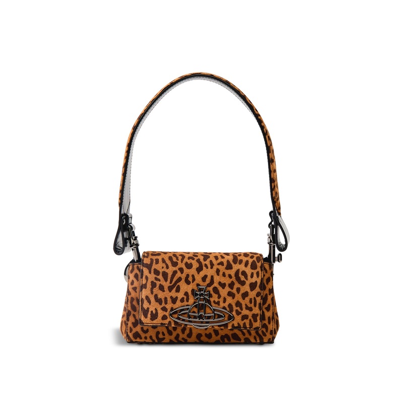 Hazel Small Handbag Leather Leopard