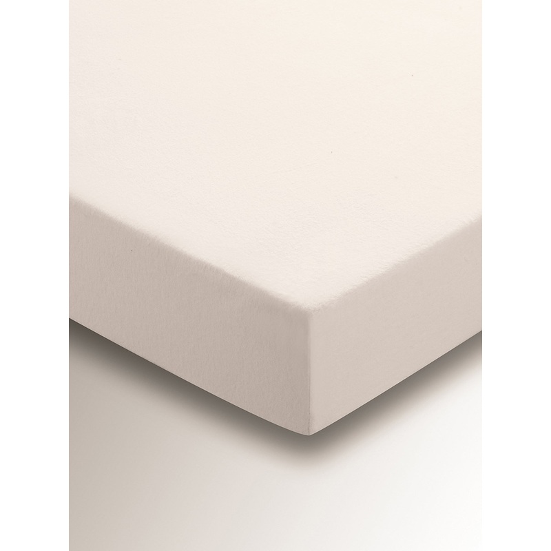 Ivory Brushed Cotton Fitted Sheet Superking