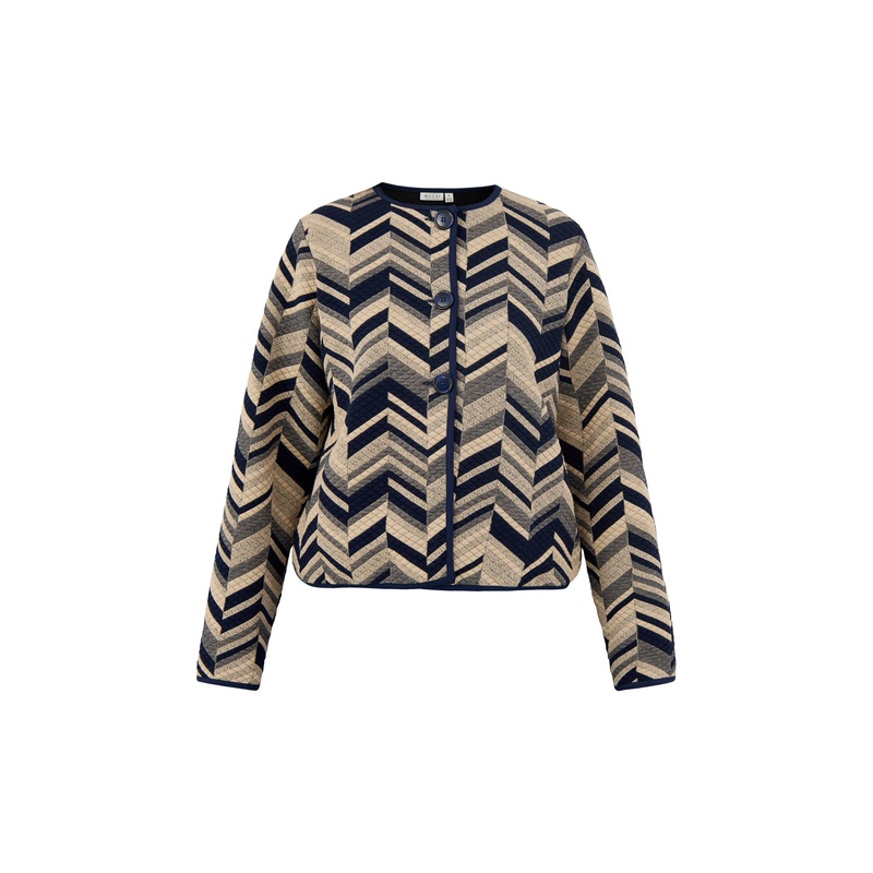 MaJuanta Jacquard Long Sleeve Jacket