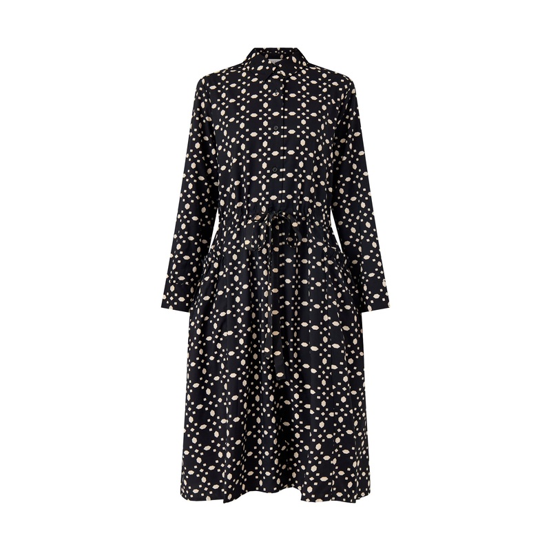MaNovany Printed Long Sleeve Dress
