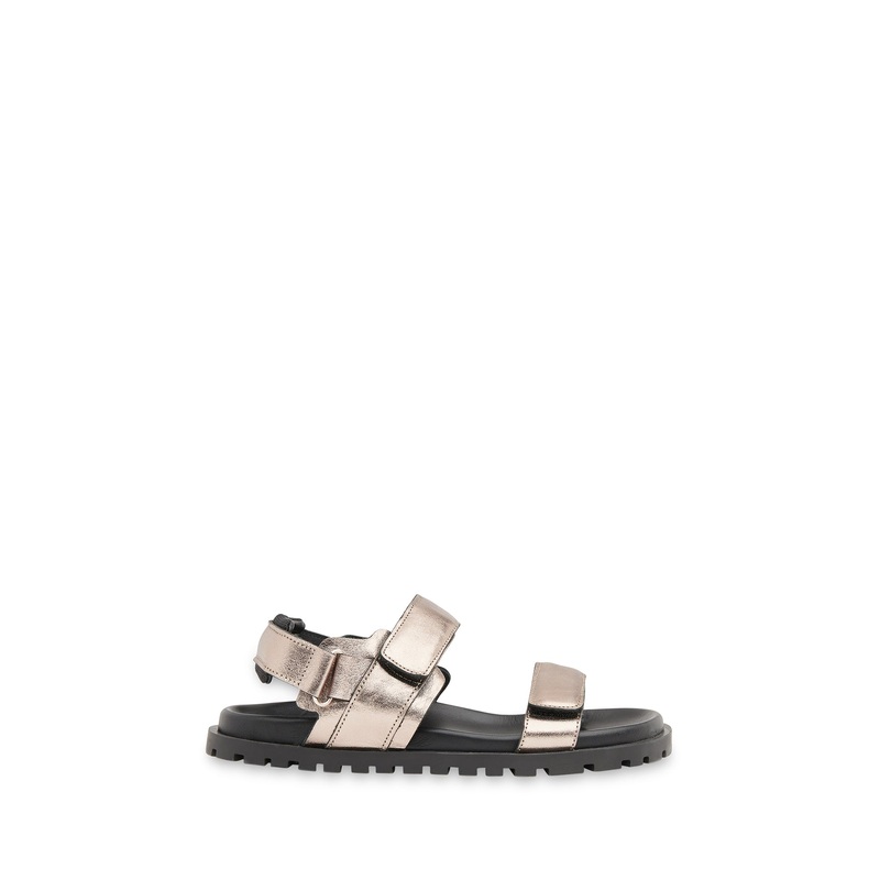 Pewter Ria Sporty Velcro Sandal