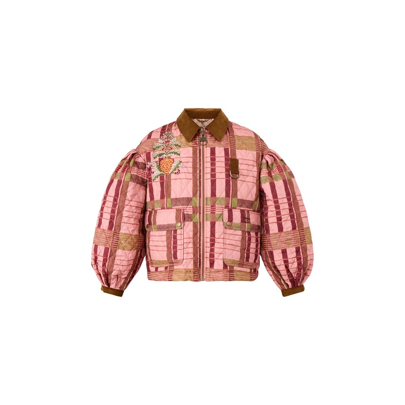 Womens Barbour X Farm Rio Ana-Clara Quilt Jacket