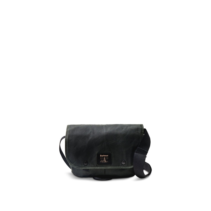 Barbour Field Wax Riever Crossbody Bag Sage