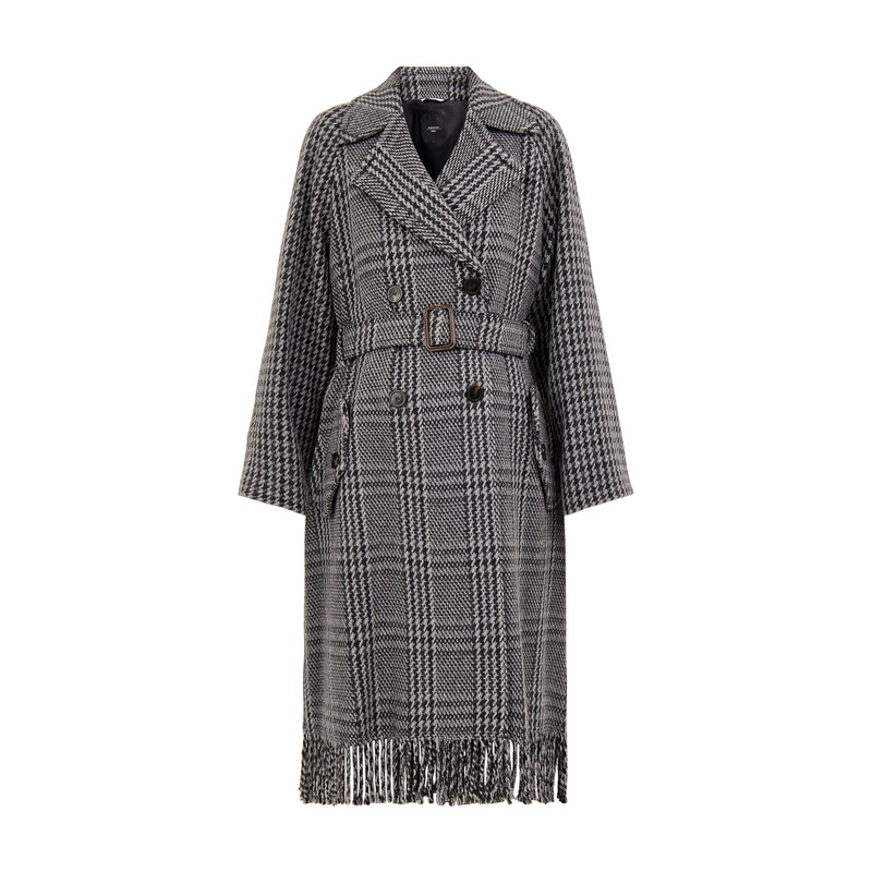 Carpi Feinge Hem Coat Dark Grey