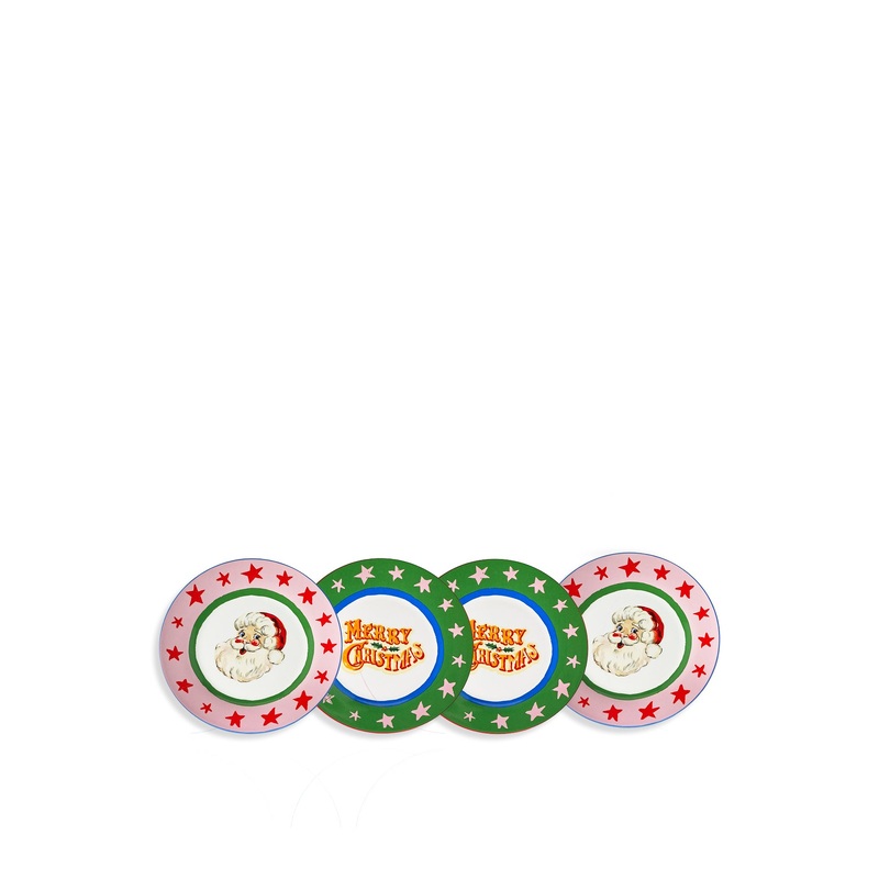 Fabulously Festive Set of 4 Cake Plates