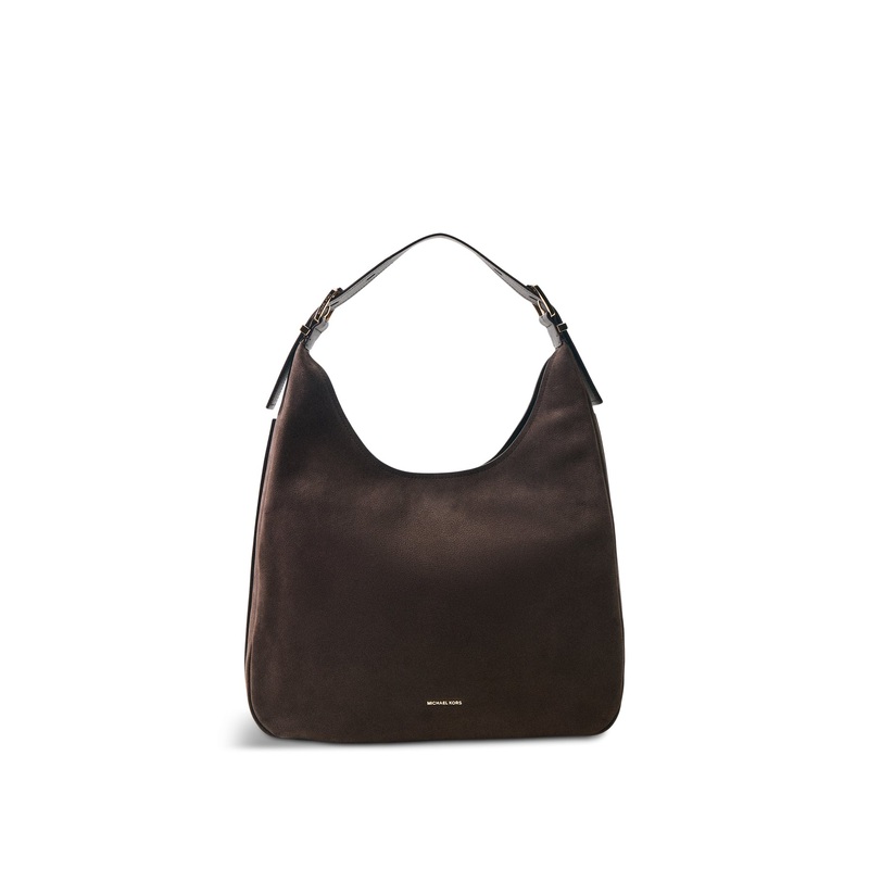 Nolita Suede Large Hobo Shoulder Chocolate Brown