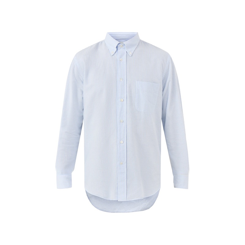 Pitt Brushed Oxford Woven Shirt Light Blue