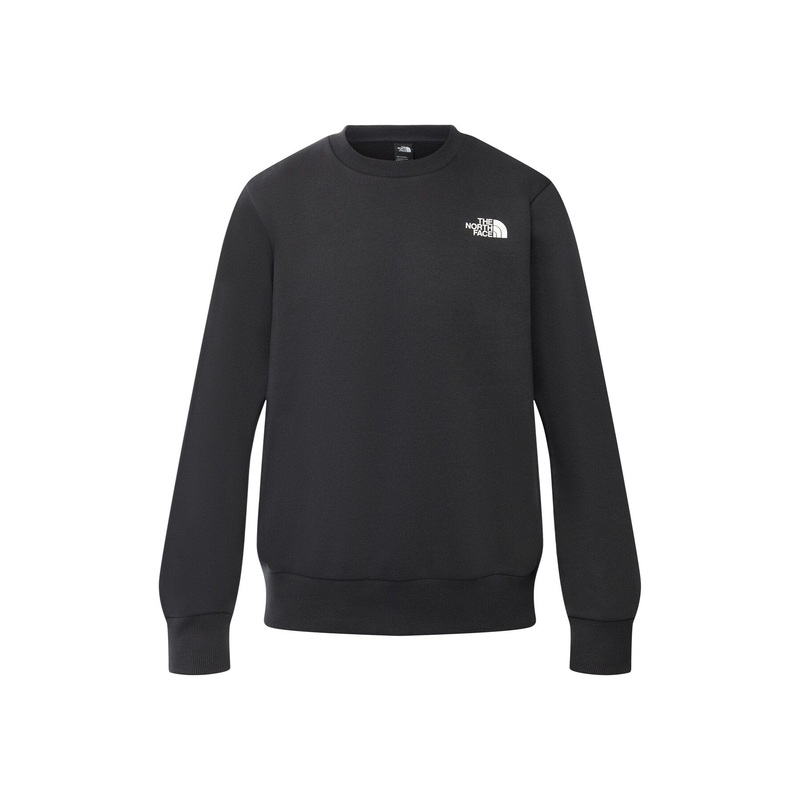 Simple Dome Crew Neck Sweatshirt Black