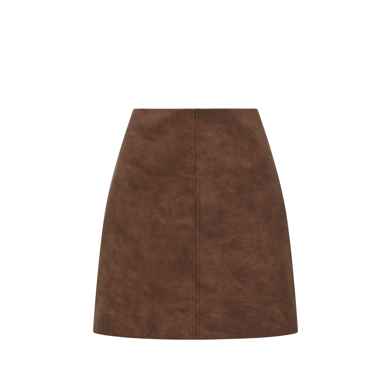 Wren Vegan Leather Mini Skirt