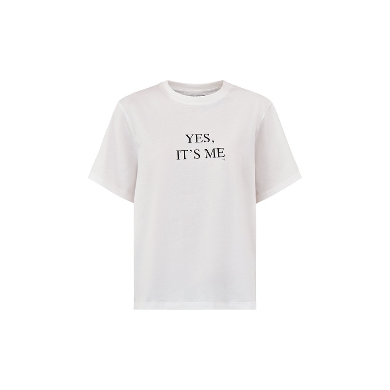Yes It's Me White Slogan T-Shirt