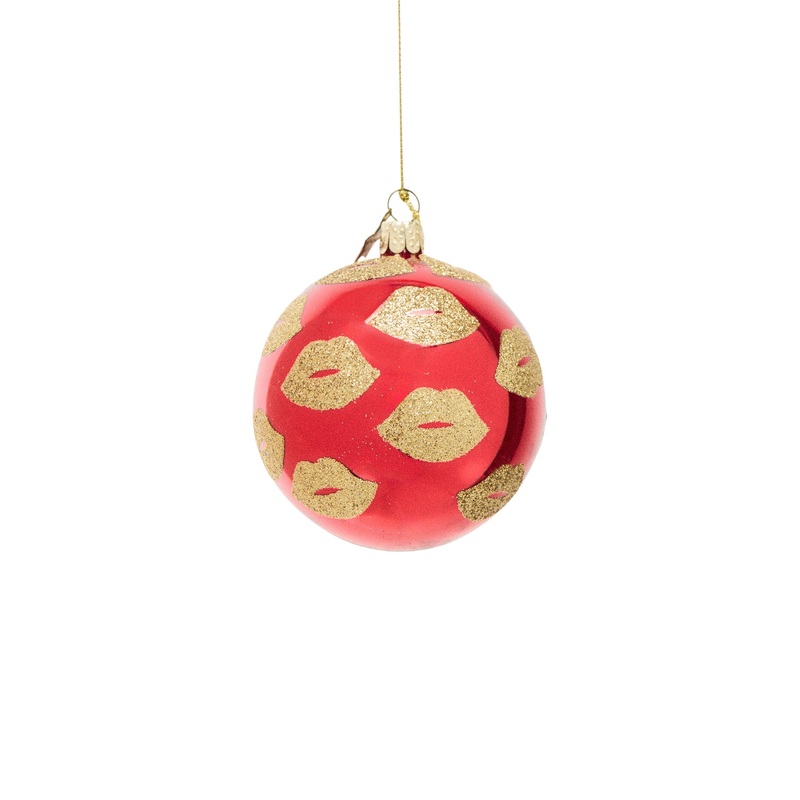 Glittery Lip Christmas Tree Hanging Decoration