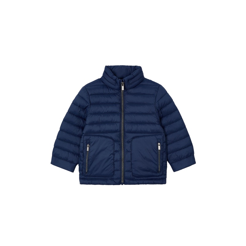 Light Puffer Coat Blue