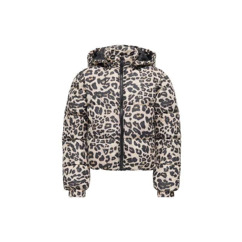 Only Short Puffer Jacket Silver Mink