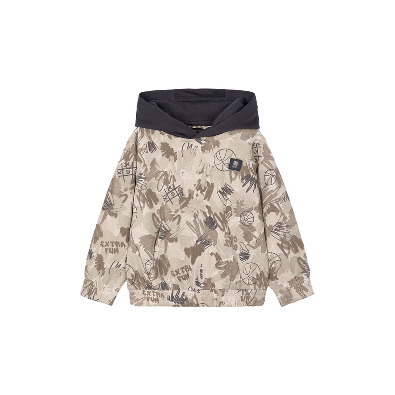 Printed Camo Pullover Cereal