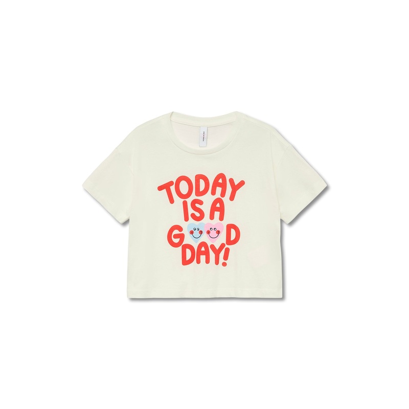 Feel Cropped T-Shirt Snow White