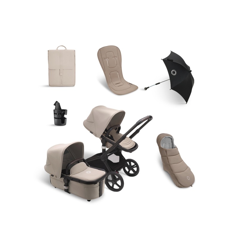 Fox 5 Essential Pushchair Bundle Taupe 6-Piece