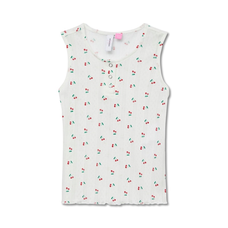 Marie Button Top Snow White