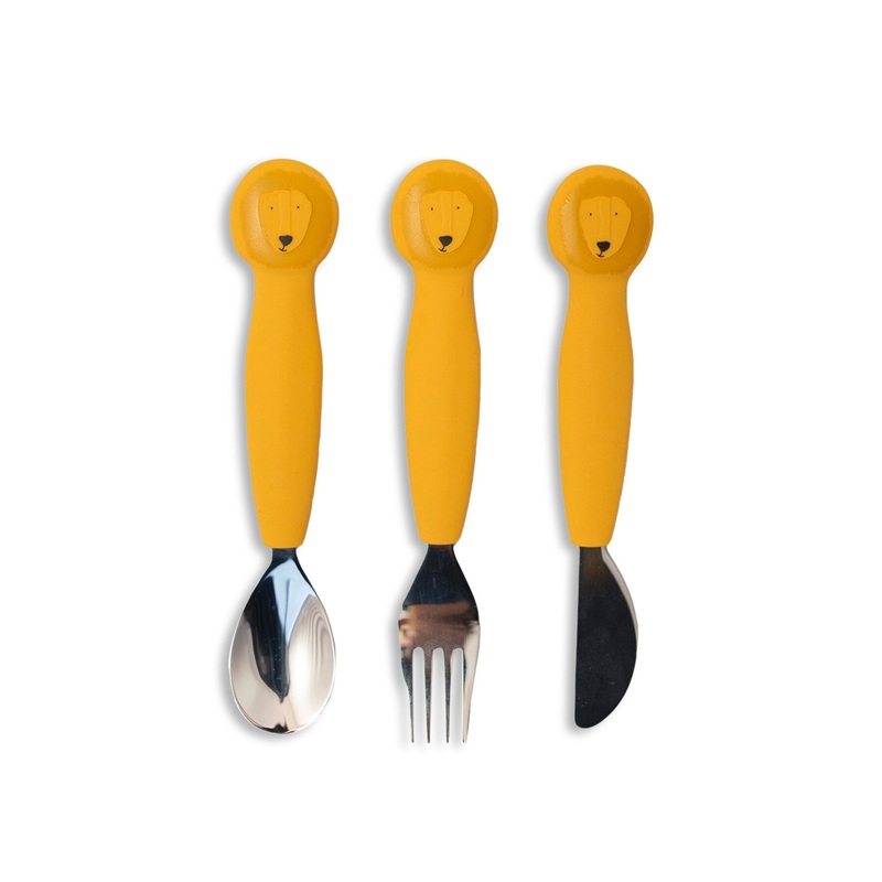 Mr Lion Silicone Cutlery Set 3 Pack