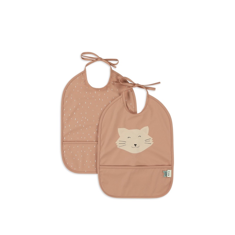 Mrs Cat Waterproof Bib 2 Pack