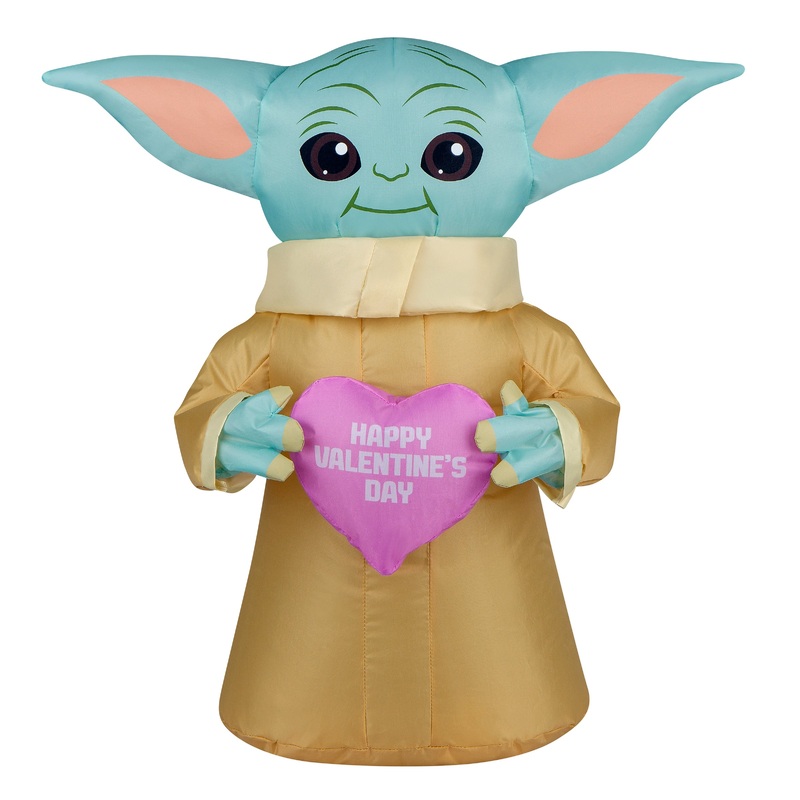 18 in. Inflatable Baby Yoda Easter Decoration