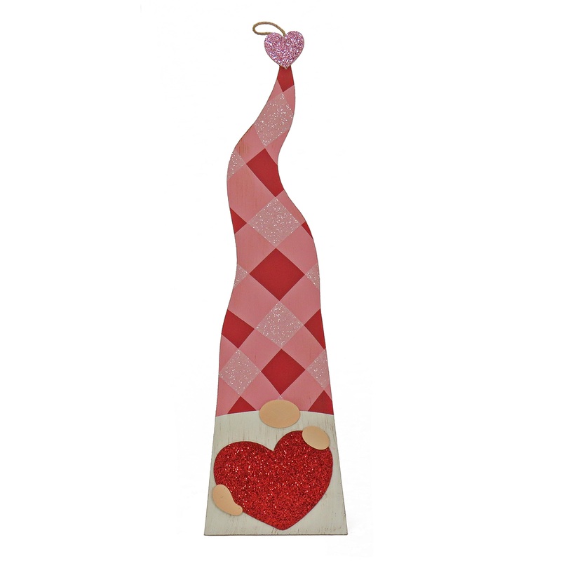 36 in. Valentine's Heart Gnomes Porch Decoration