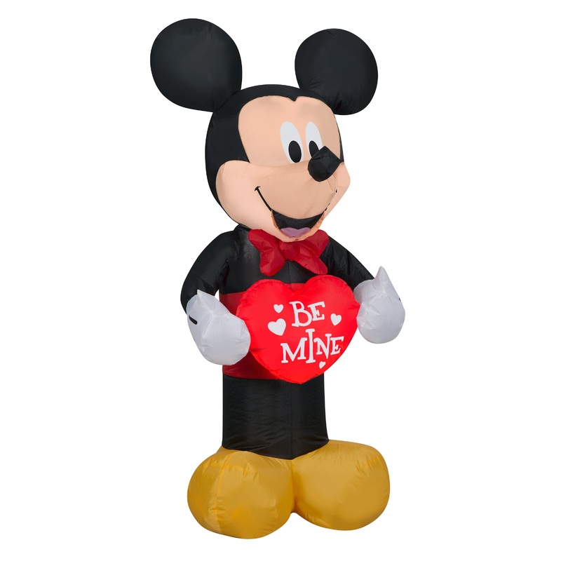 42 in. Valentine's Inflatable Mickey Mouse with LED Lights