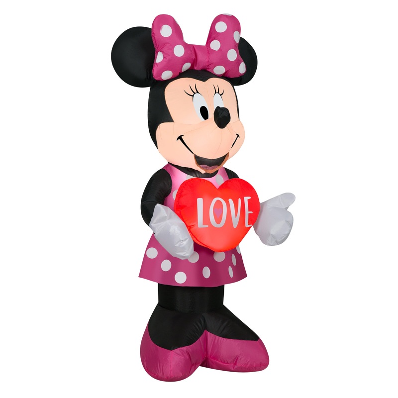 42 in. Valentine's Inflatable Minnie Mouse