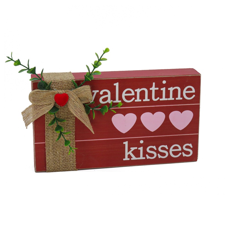 9 in. 'Valentine's Kisses' Tabletop Decoration
