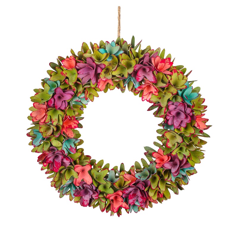 18 in. Spring Floral Pastels Wreath
