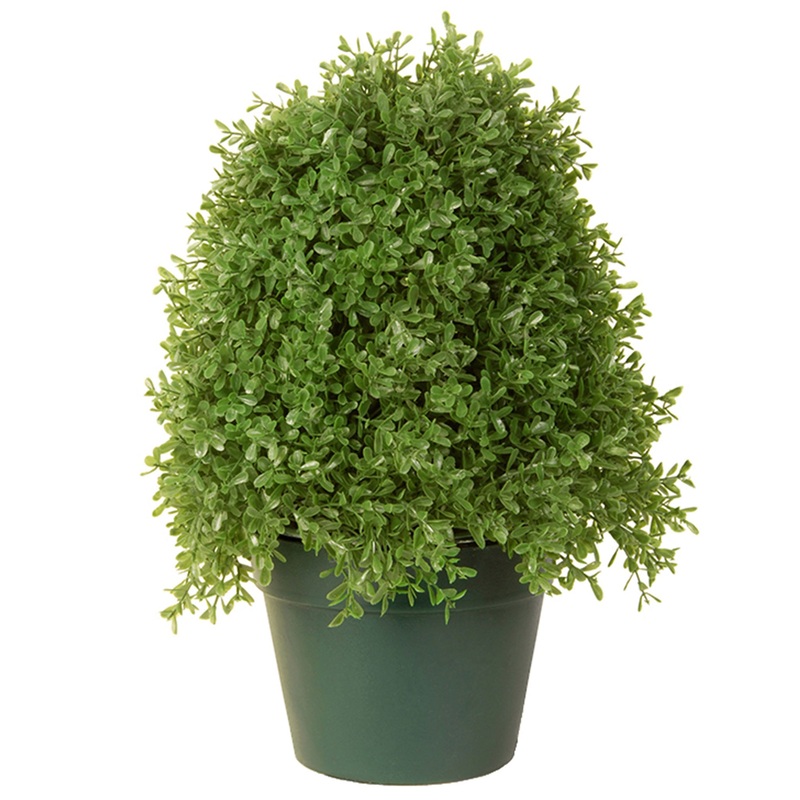 15" Artificial Boxwood Tree