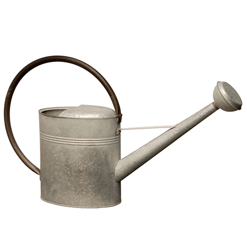 18 in. Zinc Metal Spring Watering Can