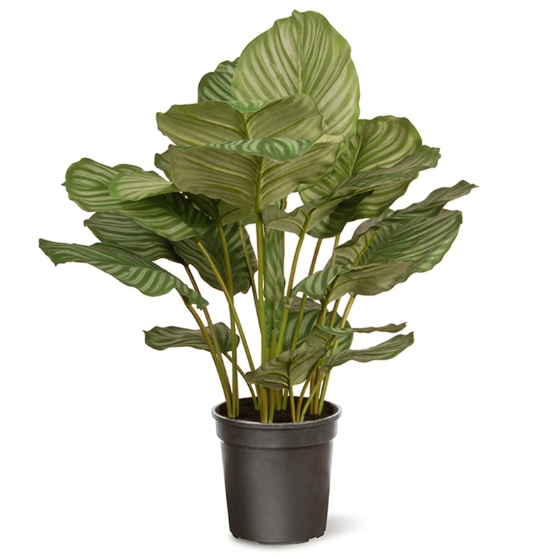 30 in. Spring Potted Plant Decoration in a Dark Green Pot Base