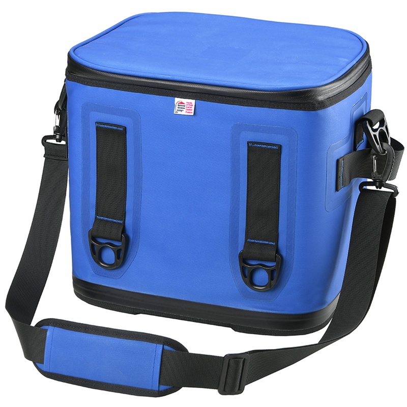 12 in. Soft Blue Cooler with Black Trim