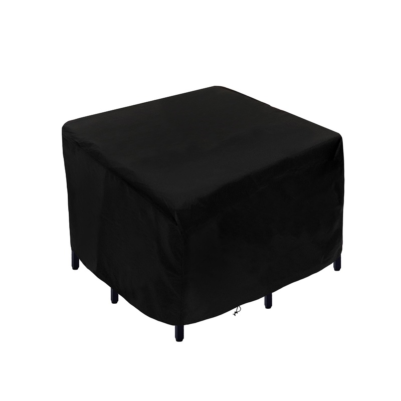 43 in. Waterproof Patio Furniture Cover with Rope and Metal Buckles