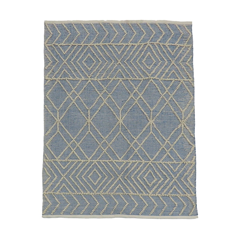 4x6 ft. Cloud Blue Hand Woven Outdoor Rug