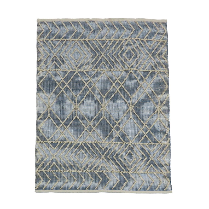 5x7 ft. Cloud Blue Hand Woven Outdoor Rug