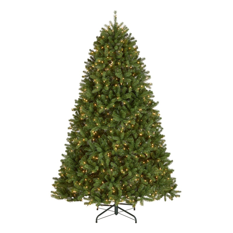 7.5 ft. Pre-Lit Newberry Spruce Tree with Clear Lights