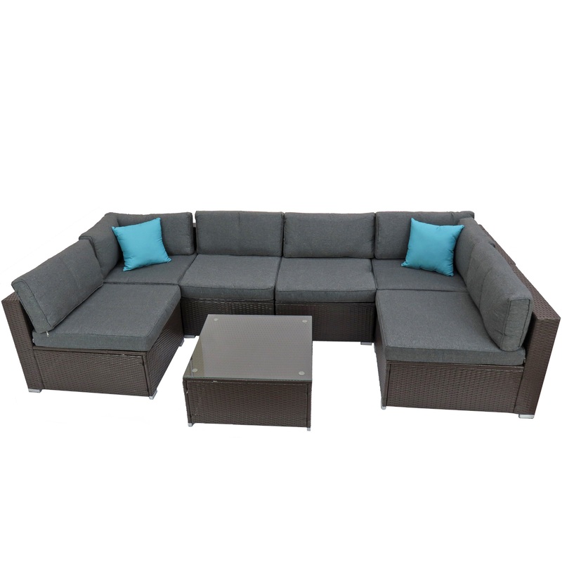7-Piece Pocola Collection All-Weather Sectional Set
