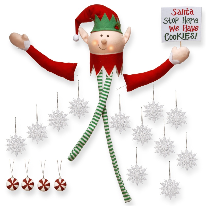 Santas Elf Kit Tree Decorating Kit